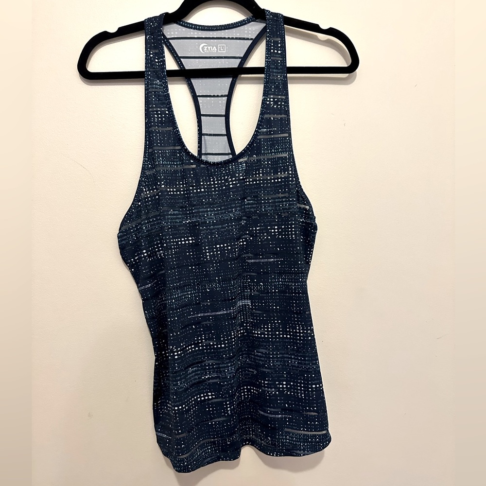 Zyia Night Sky Havana Blue Active Top Size L